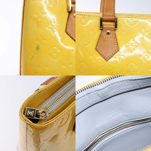 LOUIS VUITTON Monogram Vernis Houston Hand Bag Gris M91053 - Picture 11 of 13